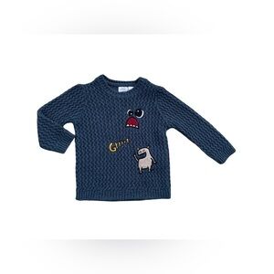 Zara Size 18-24 Months Monster Knit Sweater